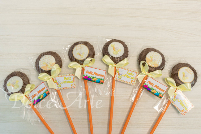 Pirulitos decorados Páscoa