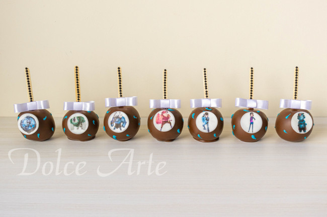 Maçãs de chocolate Caçadores de Trolls