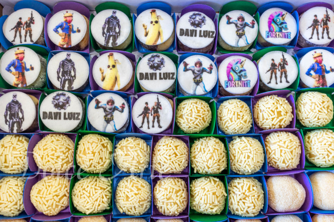 Doces decorados Fortnite