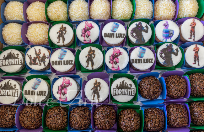 Doces decorados Fortnite