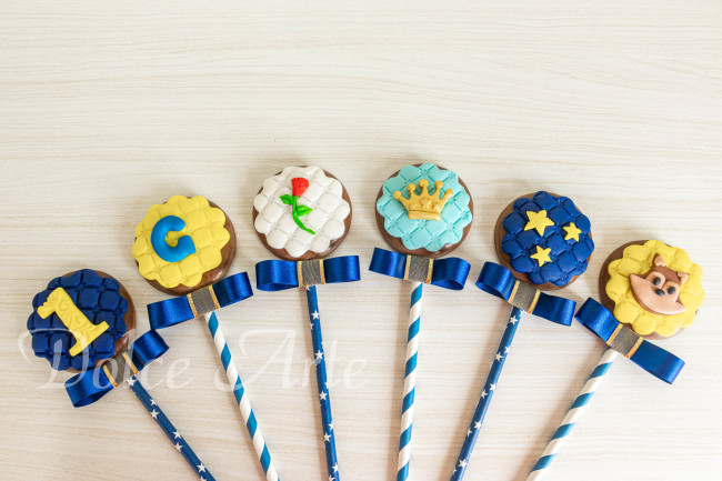 Pirulitos de chocolate Pequeno Príncipe