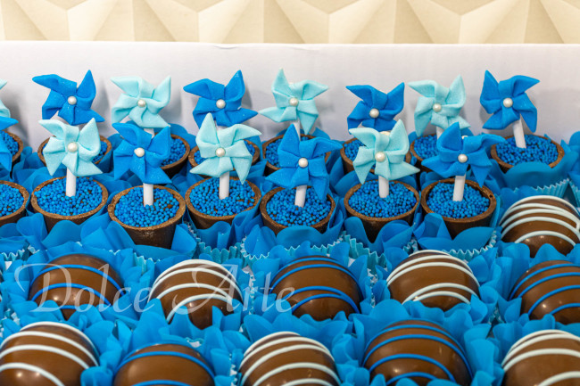 Doces decorados Pistas de Blue