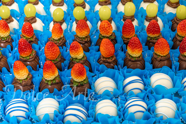 Doces decorados Pistas de Blue