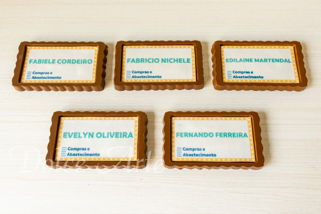 Barra de chocolate   Corporativa  personalizada com a logo