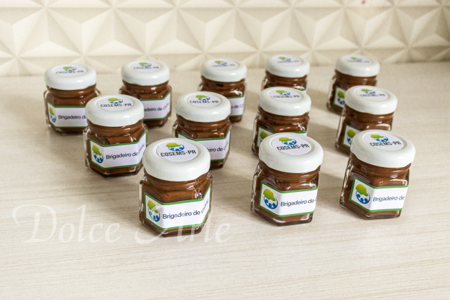 Potinho de Brigadeiro personalizado Corporativo