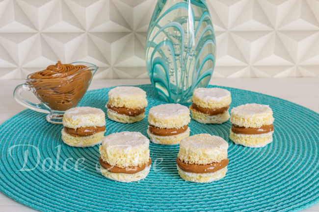 Bem-Sucedido, massa de pão de ló, com recheio de doce de leite