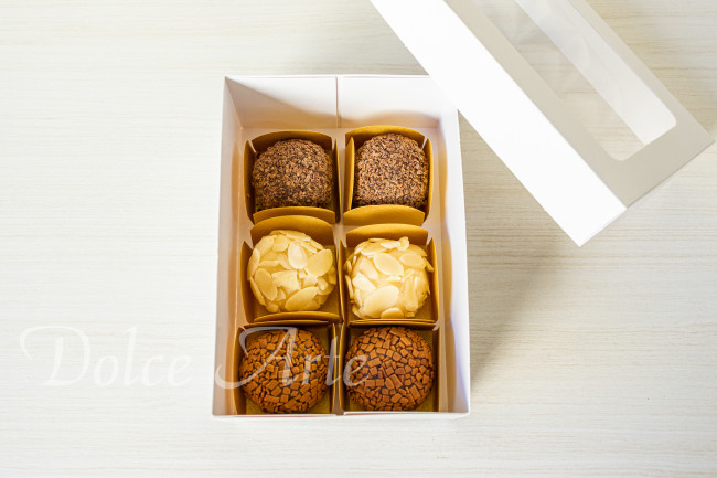 Caixas de Visor com 6 doces