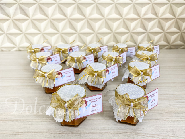 Potinho de Brigadeiro personalizado batizado