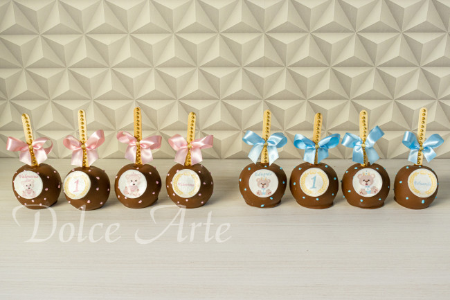 Maçãs de chocolate Ursinhos Realeza