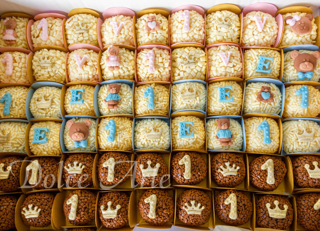 Doces decorados Ursinhos Realeza