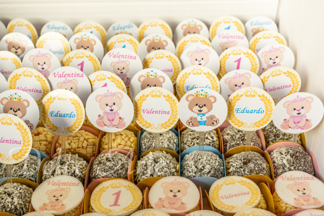 Doces decorados Ursinhos Realeza