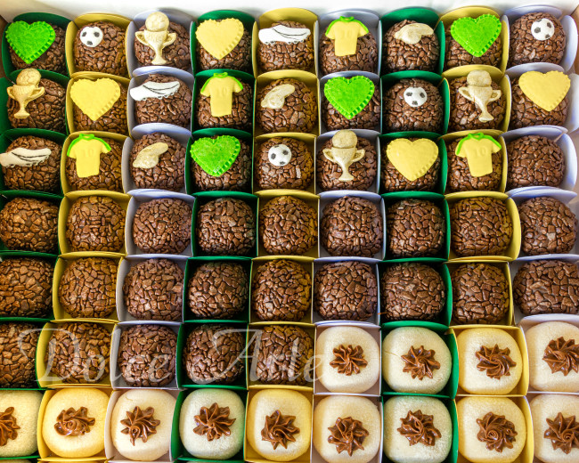 Doces decorados Futebol