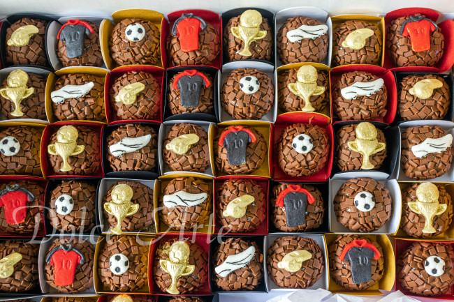 Doces decorados Futebol