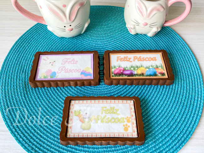 Barra de Chocolate decorada Páscoa