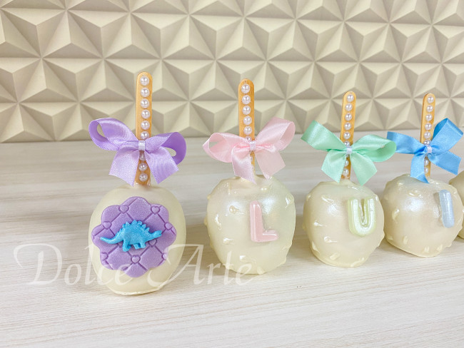 Maçãs de Chocolate Personalizadas Dinossauros