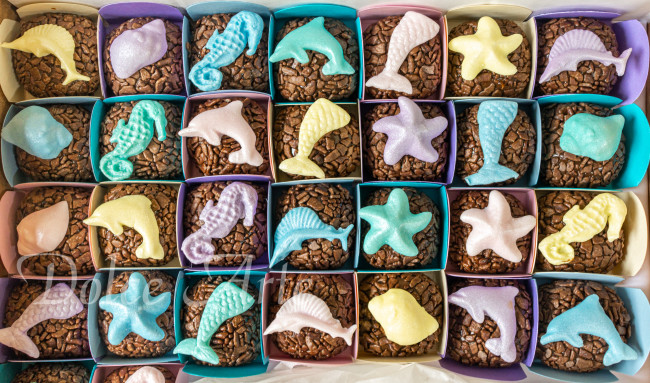 Doces decorados Fundo do Mar