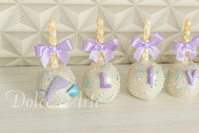 Maçãs de chocolate Sereia Fundo do Mar