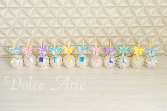 Maçãs de chocolate Arco Íris