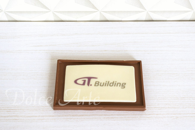 Barra de chocolate   Corporativa  personalizada com a logo