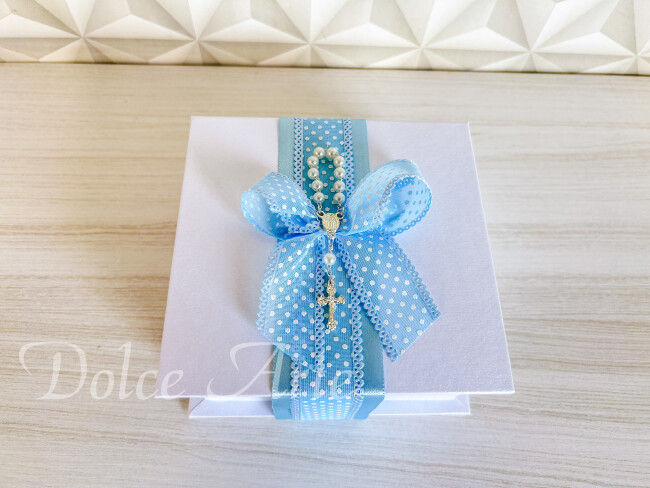 Caixa Personalizada com 9 Doces decorados Convite Batizado