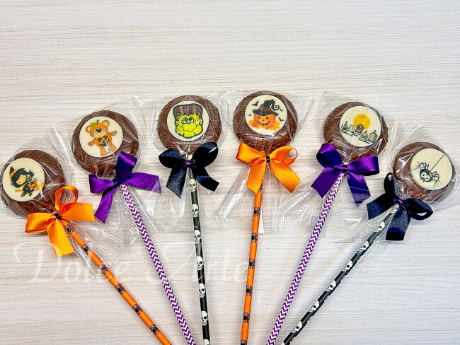 Pirulito de chocolate pastilha Halloween