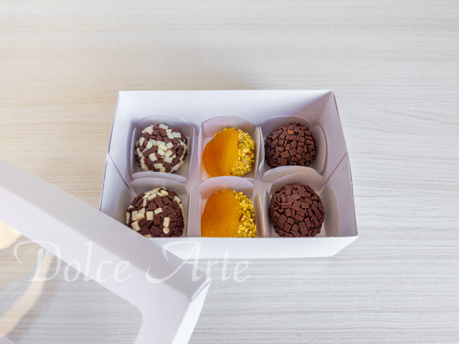 Caixas de Visor com 6 doces