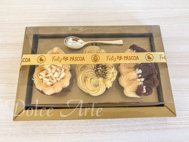 Trio de Mini Ovos recheados Páscoa