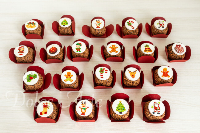 Brigadeiros Decorados Natal