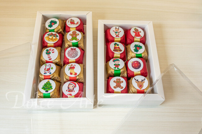 Caixa com Bem natalinos