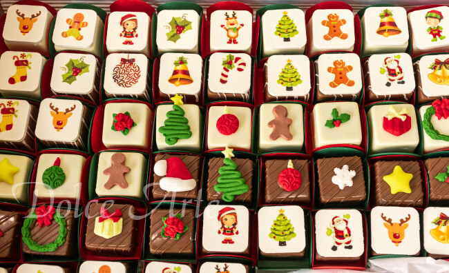 Doces decorados Natal