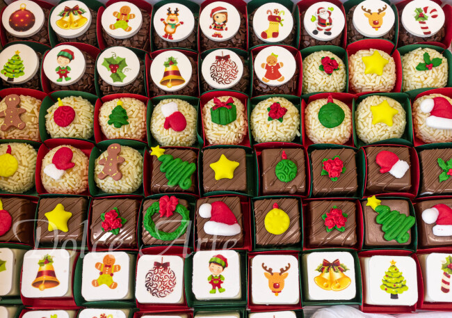 Doces decorados Natal