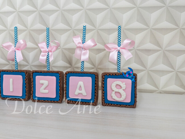 Pães de mel no palito Stitch