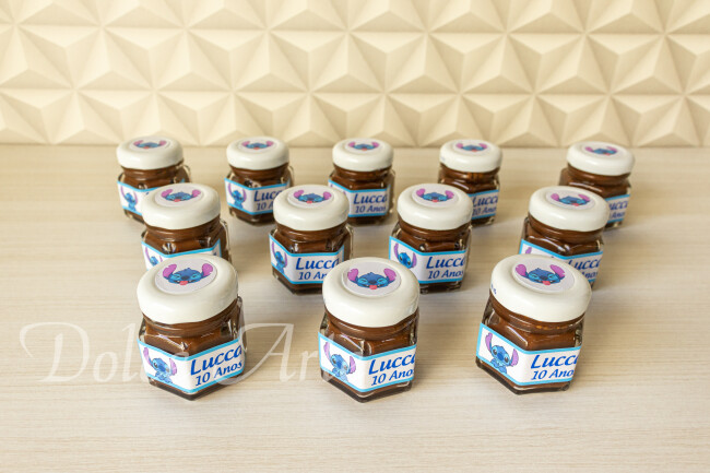 Potinhos de brigadeiro Stitch