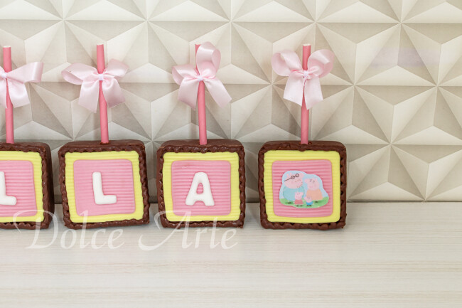 Pães de mel decorados Peppa Pig