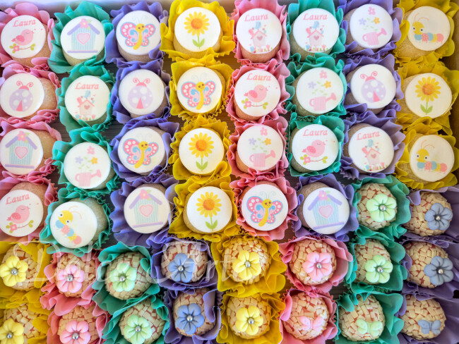 Doces decorados Jardim