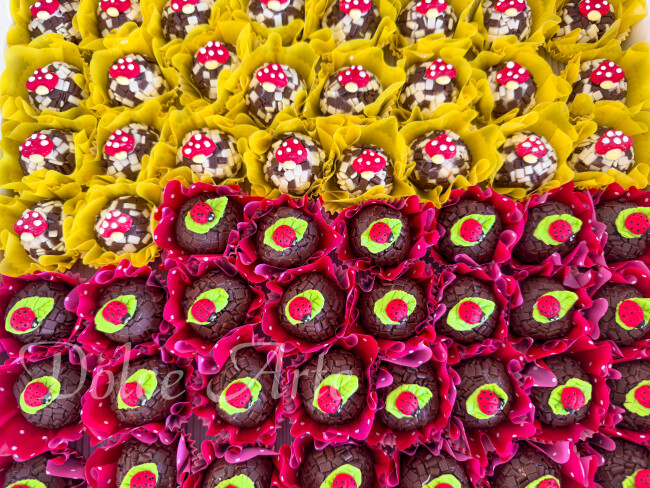 Doces decorados Jardim