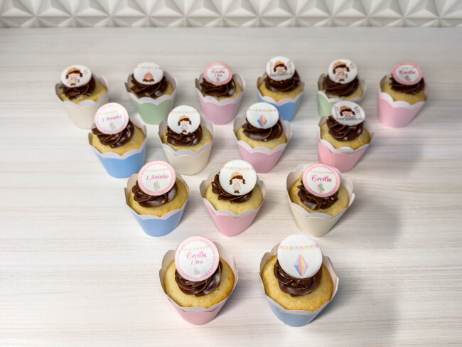 Cupcake decorado Festa Junina